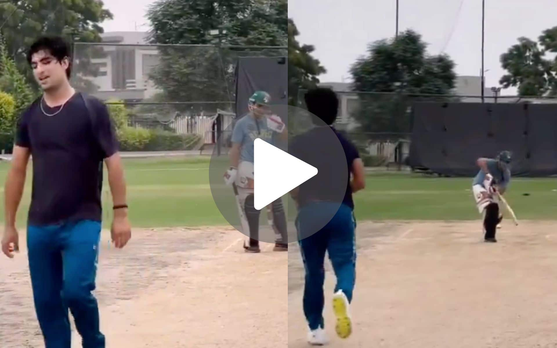 [Watch] Naseem Shah Bowls To Spot-Fixing Accused Former PAK Cricketer Salman Butt